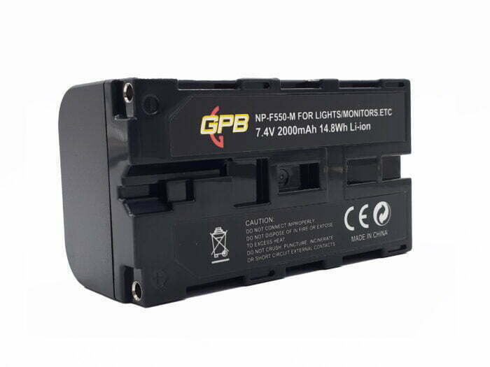 GPB Sony NP-F550 USB-Chargeable Battery for Video Lights