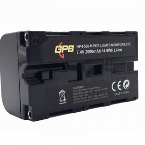 GPB Sony NP-F550 USB-Chargeable Battery for Video Lights