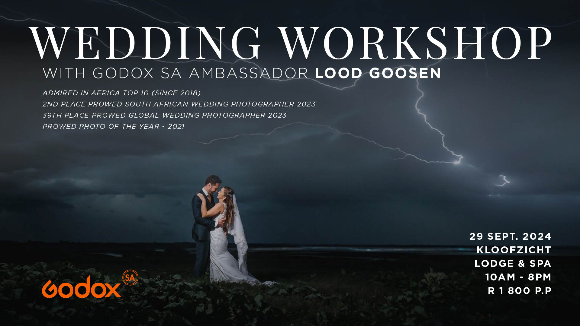 Wedding Workshop with Godox SA Brand Ambassador Lood Goosen | Godox